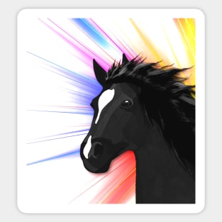 Horse Lovers Galloping Horse Sticker